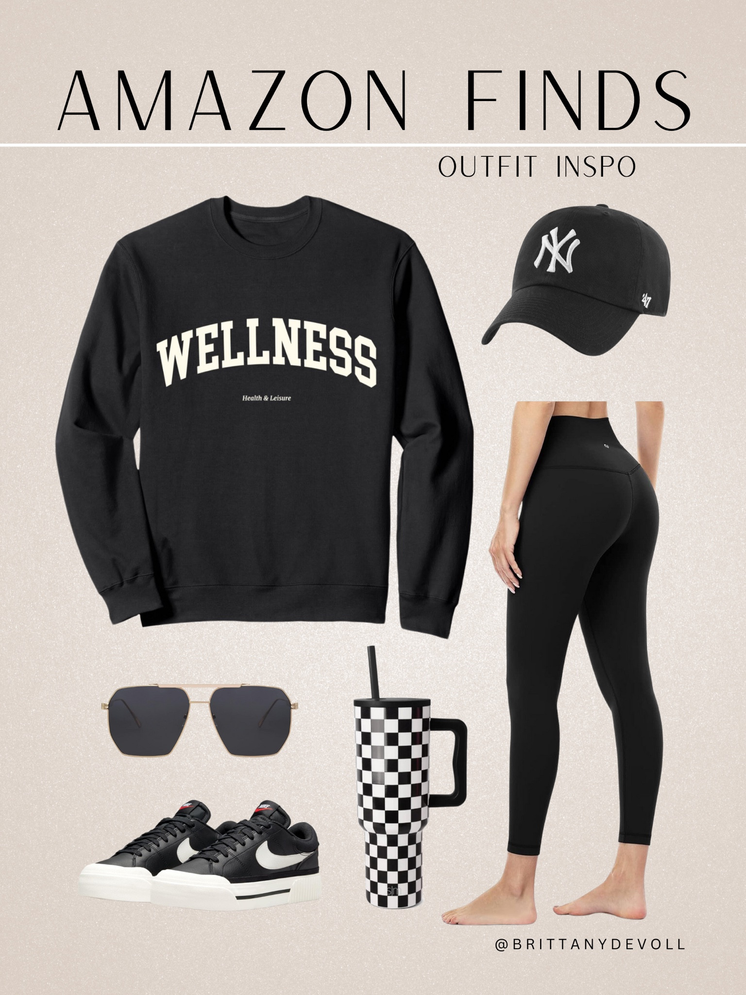 Women’s sweatshirt, women’s crewneck, women’s pullover, women’s comfy fall fashion, Amazon fashion, Amazon finds, women’s black leggings, sunglasses, women’s sneakers, women’s hat, athleisure outfit, women’s ootd

#LTKFitness #LTKFindsUnder50