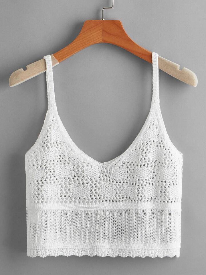 SHEIN Swim BohoFeel Solid Crop Cover Up | SHEIN