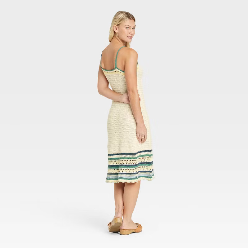 Women's Sweater Tank Dress - Universal Thread™ Cream Striped | Target