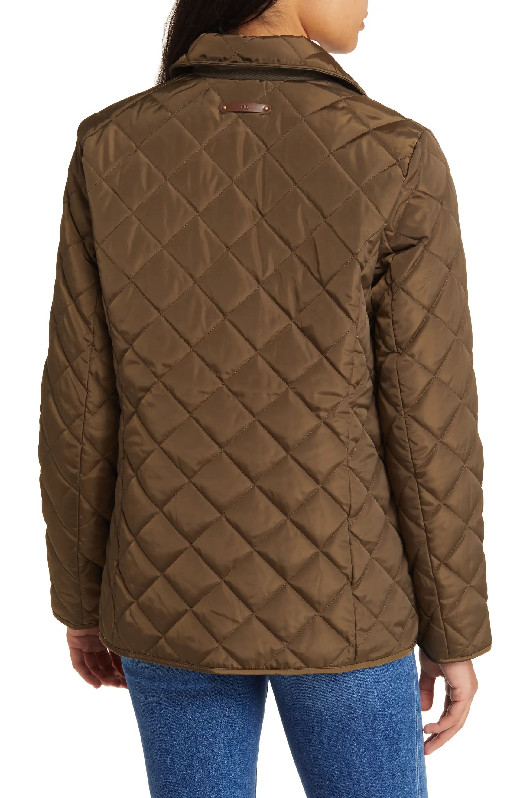 Crest Logo Recycled Shell Diamond Quilted Jacket | Nordstrom