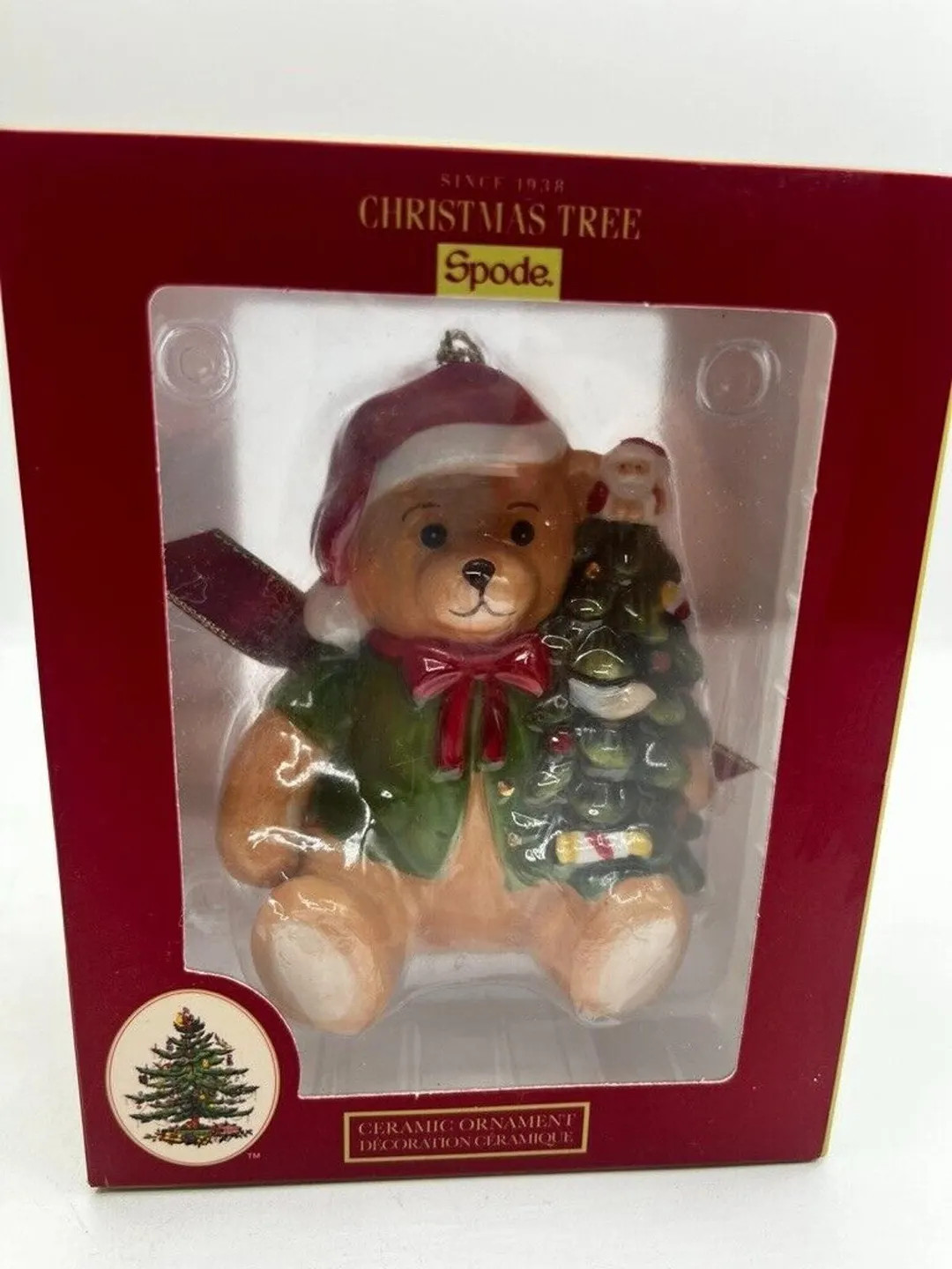Spode Christmas Tree Holiday Teddy Bear Ornament Brand New in Box - Etsy | Etsy (US)