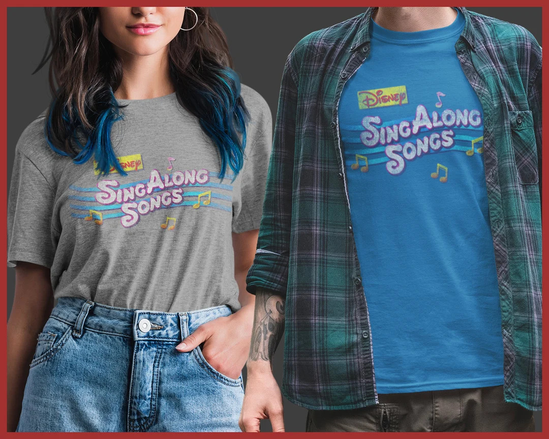 Vintage Disney's Sing Along Songs Logo RETRO | Unisex Softstyle T-Shirt | Etsy (US)
