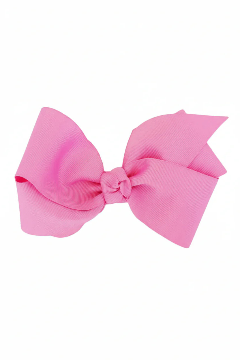 Large Ribbon Bow With Clip | Bubblegum | Caden Lane