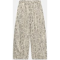 Zara - Zw Collection Polka Dot Pajama Pants - Ecru / Black - Xl - Woman | Zara US