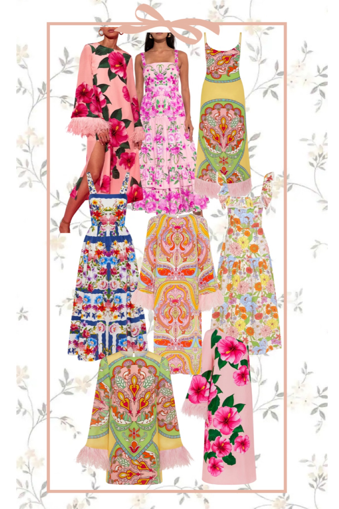 Resortwear. Vacation. Feather dresses. Floral dress. Swimwear. Kaleidoscope print dress. Feather sleeve dress. Feather trim dress. Ruffle neck dress. 
.
.
.
…. 

#LTKstyletip #LTKtravel #LTKwedding