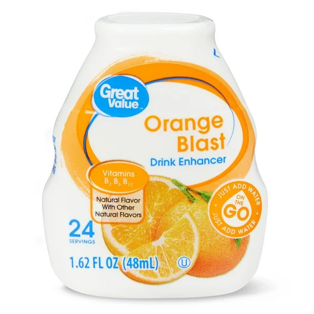 Great Value Liquid Drink Enhancer, Orange Blast, 1.62 fl oz | Walmart (US)