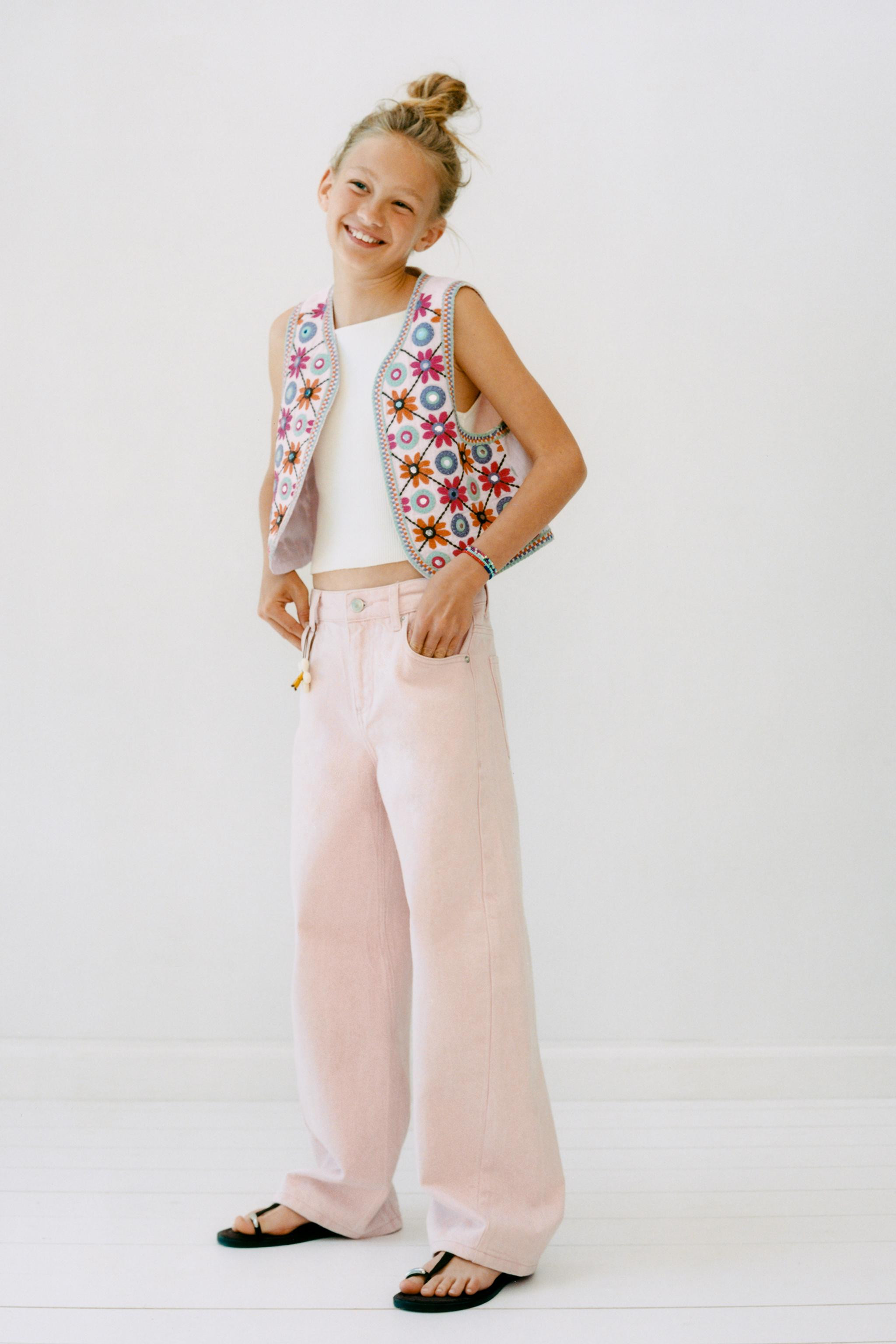 EMBROIDERED MIRROR VEST | Zara Canada