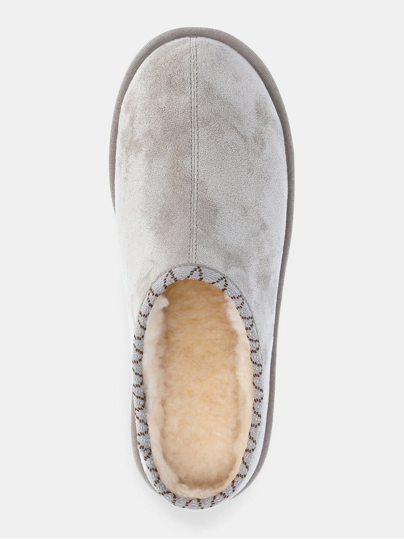 Pawz Women’s Platform Clog Slippers with Faux Fur Lining - Walmart.com | Walmart (US)