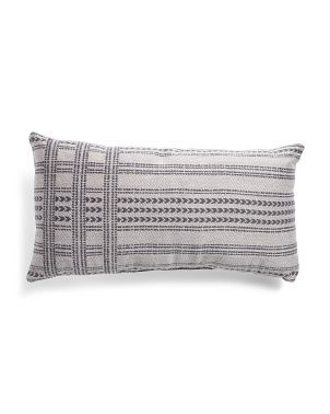 14x26 Indoor Outdoor Boho Lumbar Pillow | TJ Maxx