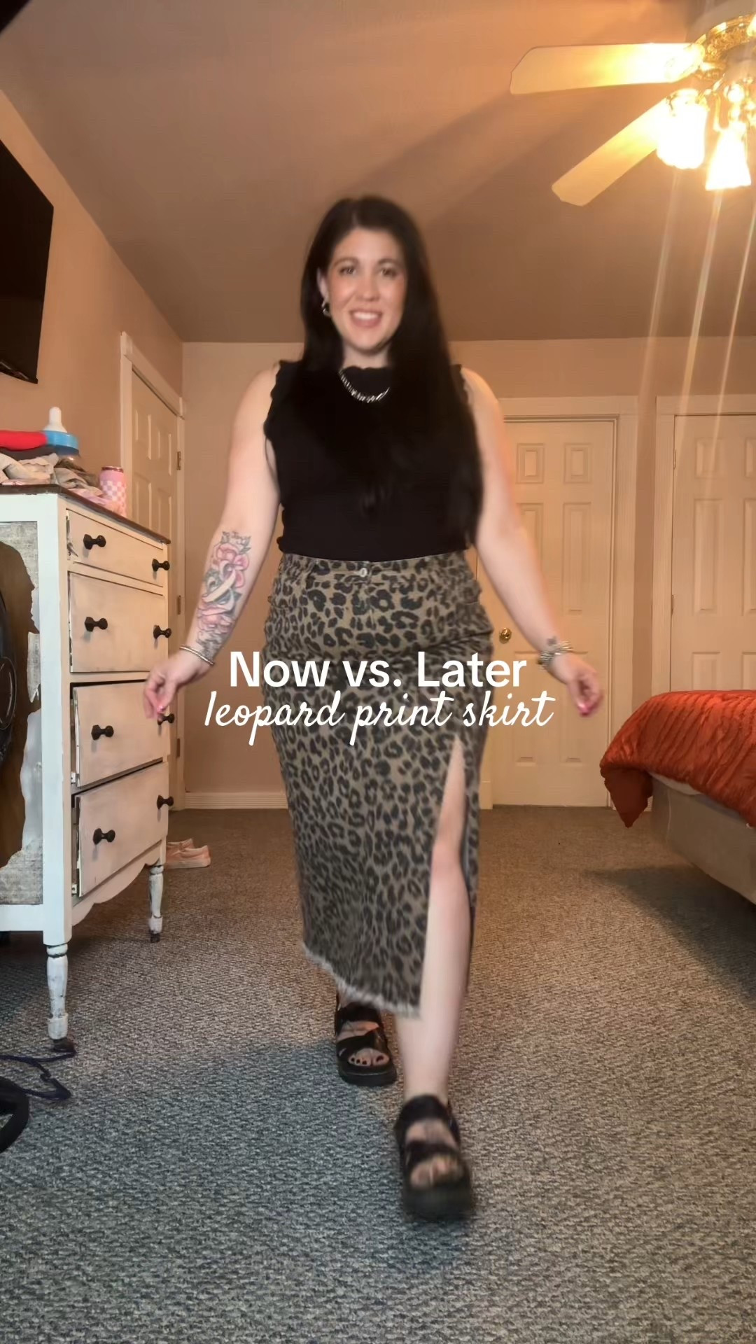 How i’m styling my leopard skirt now vs. later. Mine is from TikTok shop but I found one very similar on Amazon  

#LTKSeasonal #LTKFindsUnder50 #LTKFindsUnder100