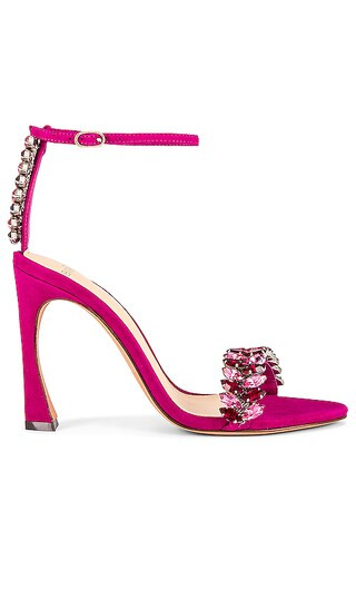 Elina Sandal in Magenta & Magenta Swarovski | Revolve Clothing (Global)