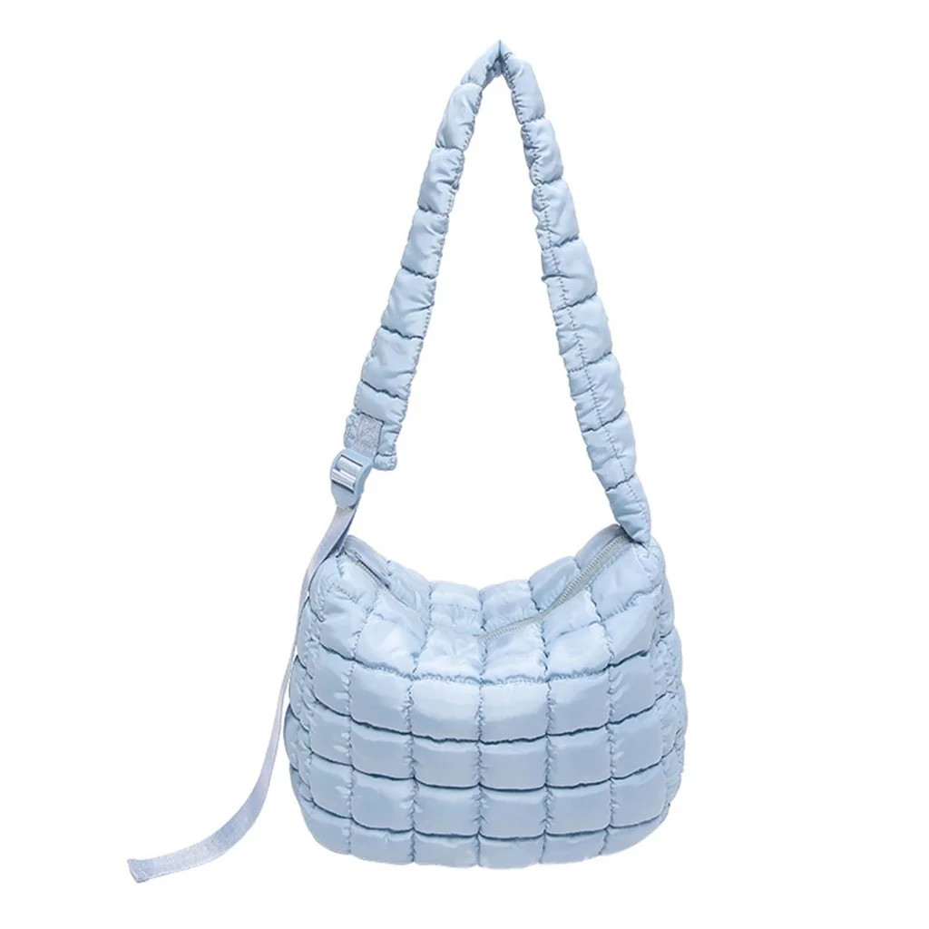 Quilted Puffer Shoulder Bag Lightweight Fashion Padded Crossbody Bag for Women | Walmart (US)