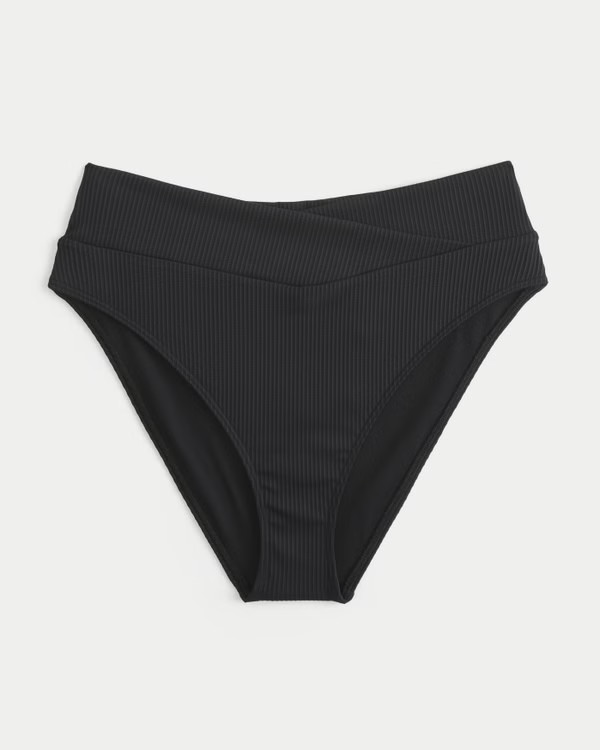 Women's Ribbed High-Waist Bikini Bottom | Women's Swimwear | HollisterCo.com | Hollister (US)