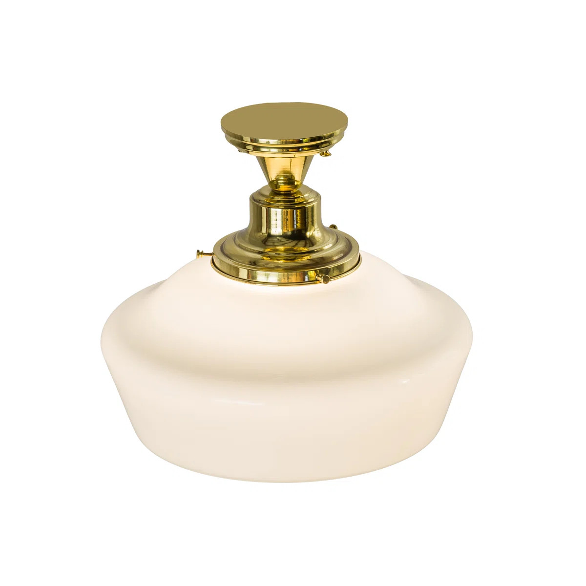 Moshier Polished Brass 16'' W 1 - Bulb Outdoor Flush Mount | Wayfair North America