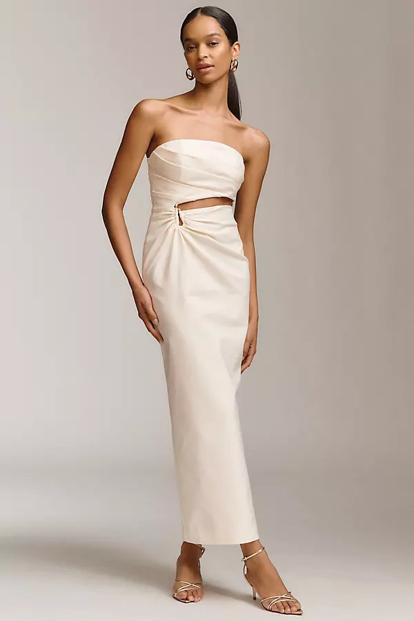 Lani Strapless Cutout Maxi Dress | Anthropologie (US)