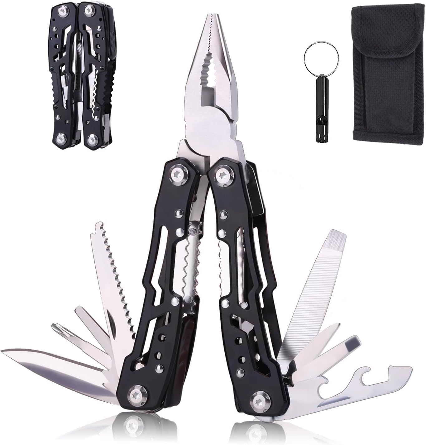 14 in 1 Multitool Pliers Gives One Whistle as a Gift, Professional Pocket Pliers from Wife Daught... | Amazon (US)