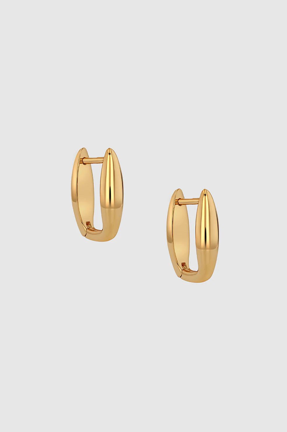 Oval Link Earrings - Gold | Anine Bing