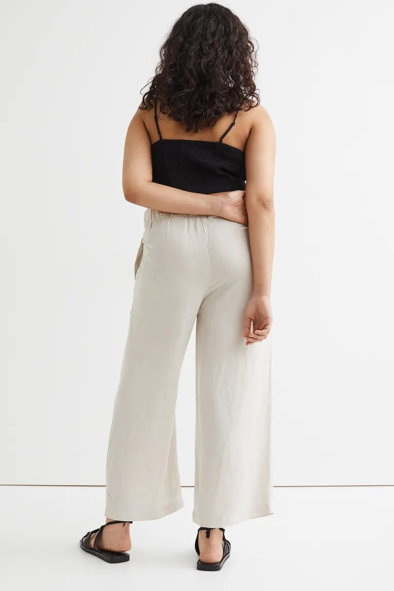 Wide-leg Linen-blend Pants | H&M (US + CA)
