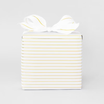 30 sq ft Gold Stripe Gift Wrap - Sugar Paper™ + Target | Target
