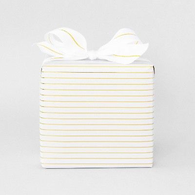 30 sq ft Gold Stripe Gift Wrap - Sugar Paper™ + Target | Target
