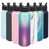 Simple Modern Insulated Water Bottle with Straw Lid Reusable Wide Mouth Stainless Steel Flask Thermo | Amazon (US)