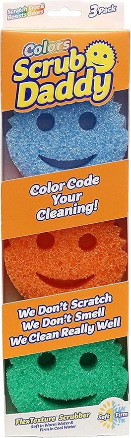 Scrub Daddy Colors, Flexible 3pk | Amazon (US)