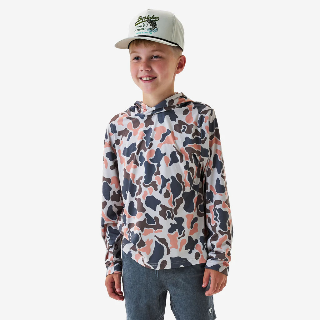 Youth Performance Hoodie - Vintage Camo | BURLEBO