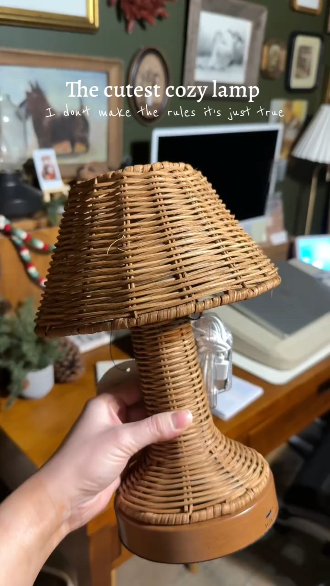 Ambiance check ✨🤎
This is the cutest little wicker LED lamp and instantly makes any space feel warm, cozy, and cottagecore. 🕯️🌿

Perfect for desk lighting, nightstands, bathroom shelves, entry tables, or anywhere you want soft, eye-level glow without harsh bulbs. I’m officially swapping my desk lamp for this one — and honestly… I want more than one. 🫶

If you love cozy cottage decor, warm lighting, and simple home upgrades that make a big difference, this one is such a good find. Linked so you can grab it easily 🤍🧺

✨ Save this for later or tap the link to shop ✨

#ltkhome #ltkfinds #cozyhome #cottagecoredecor #cozylighting
#wickerdecor #homelighting #deskdecor #bathroomdecor
#cozyaesthetic #neutralhome #cottage #cottagecore
#cottageinspired #homefinds 

#LTKFindsUnder50 #LTKselfcare #LTKHome