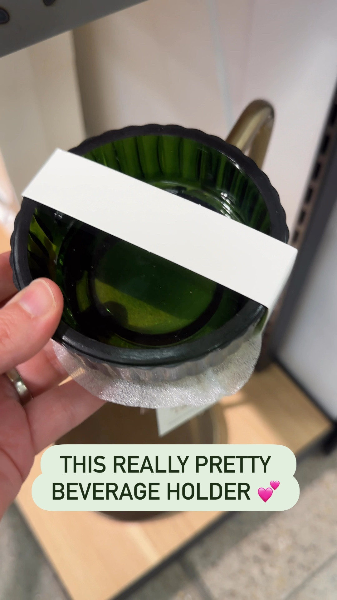 This beverage holder for beside your sofa or favorite chair is so pretty with the green glass! 💚free

#LTKFindsUnder50 #LTKStyleTip #LTKHome