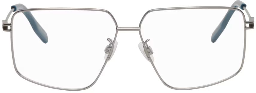 MCQ - Gunmetal Square Glasses | SSENSE