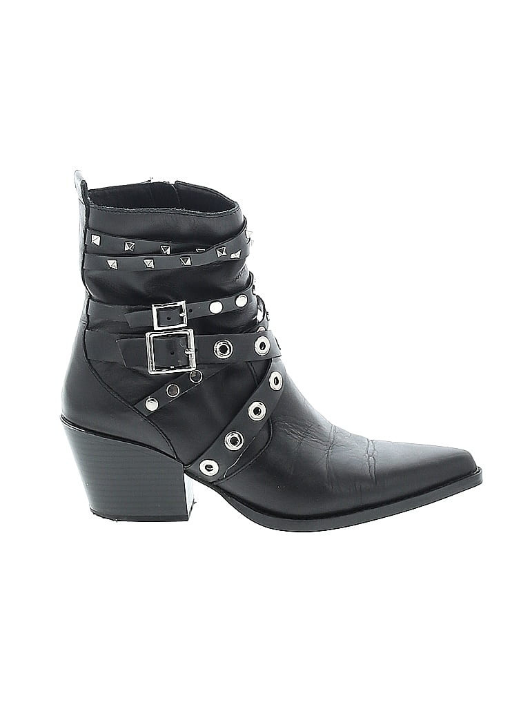 Zara Boots: Black Shoes - Size 38 | thredUP