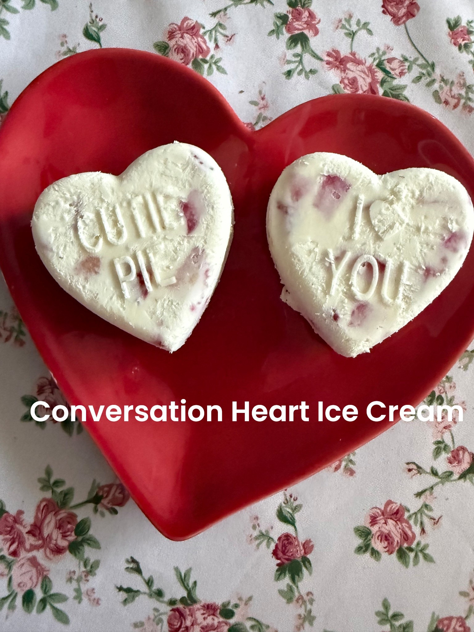 I made fun and festive conversation heart ice cream for Valentine’s Day and Galentine’s Day! ❤️💗❤️

#LTKHome #LTKfoodie #LTKValentine