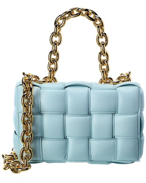 Bottega Veneta The Chain Cassette Intrecciato Leather Shoulder Bag | Shop Premium Outlets