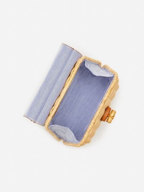 Shirin Mini Wicker Top Handle | J.McLaughlin