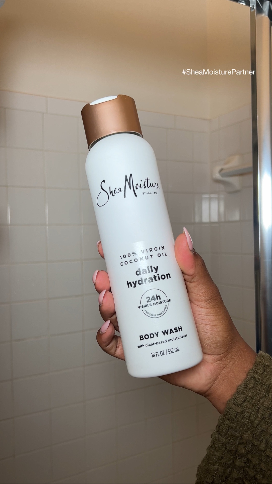 #SheaMoisturePartner My body wash routine that gives me glowy & hydrated skin ✨ During this pregnancy my skin has been stretched and pulled in every direction, so the @sheamoisture 100% Virgin Coconut Oil Body Wash has been a staple in my routine. It provides my skin with 24-hour visible moisture, which keeps it nourished and replenished! Shop now @walmart! #Ad #PaidLink 