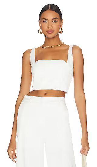 Celestin Cropped Top in Ivory | Revolve Clothing (Global)