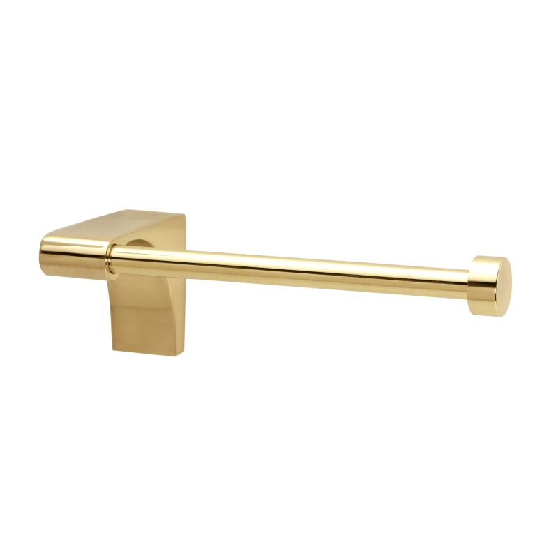 Alno A6866L Luna 4-7/8 Inch Wide Left Handed Horizontal Tissue Holder Unlacquered Brass Bathroom Har | Build.com, Inc.