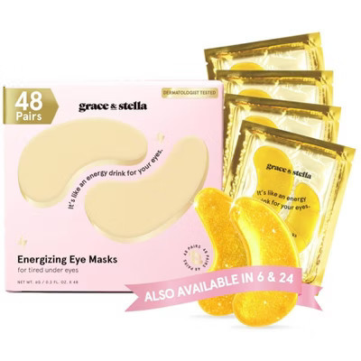 Grace & Stella Energizing Under Eye Mask - Gold - 48 Pair | Target