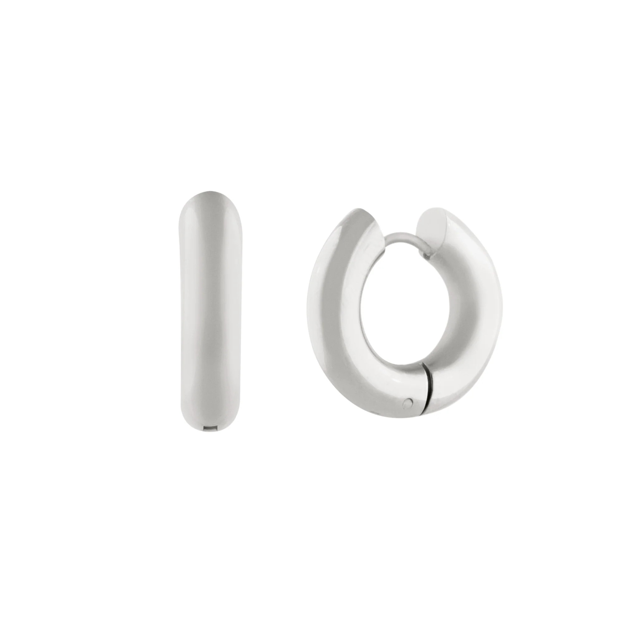 Effortless Hoops - Stainless Steel | Twenty Compass