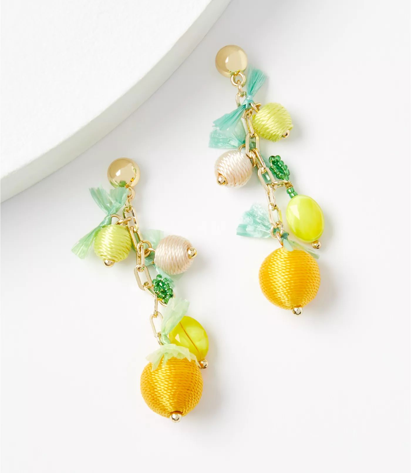 Lemon Statement Earrings | LOFT