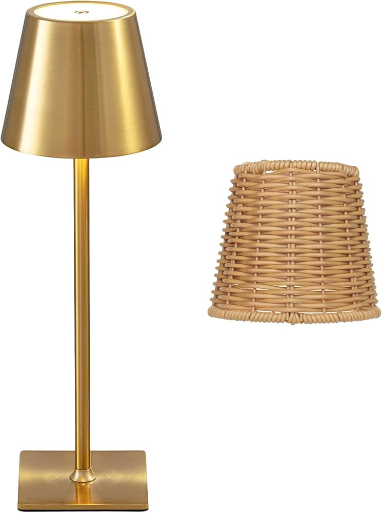 Mr. White Outdoor Waterproof Cordless Wireless Rechargeable Portable Top Touch Battery Operated P... | Amazon (US)