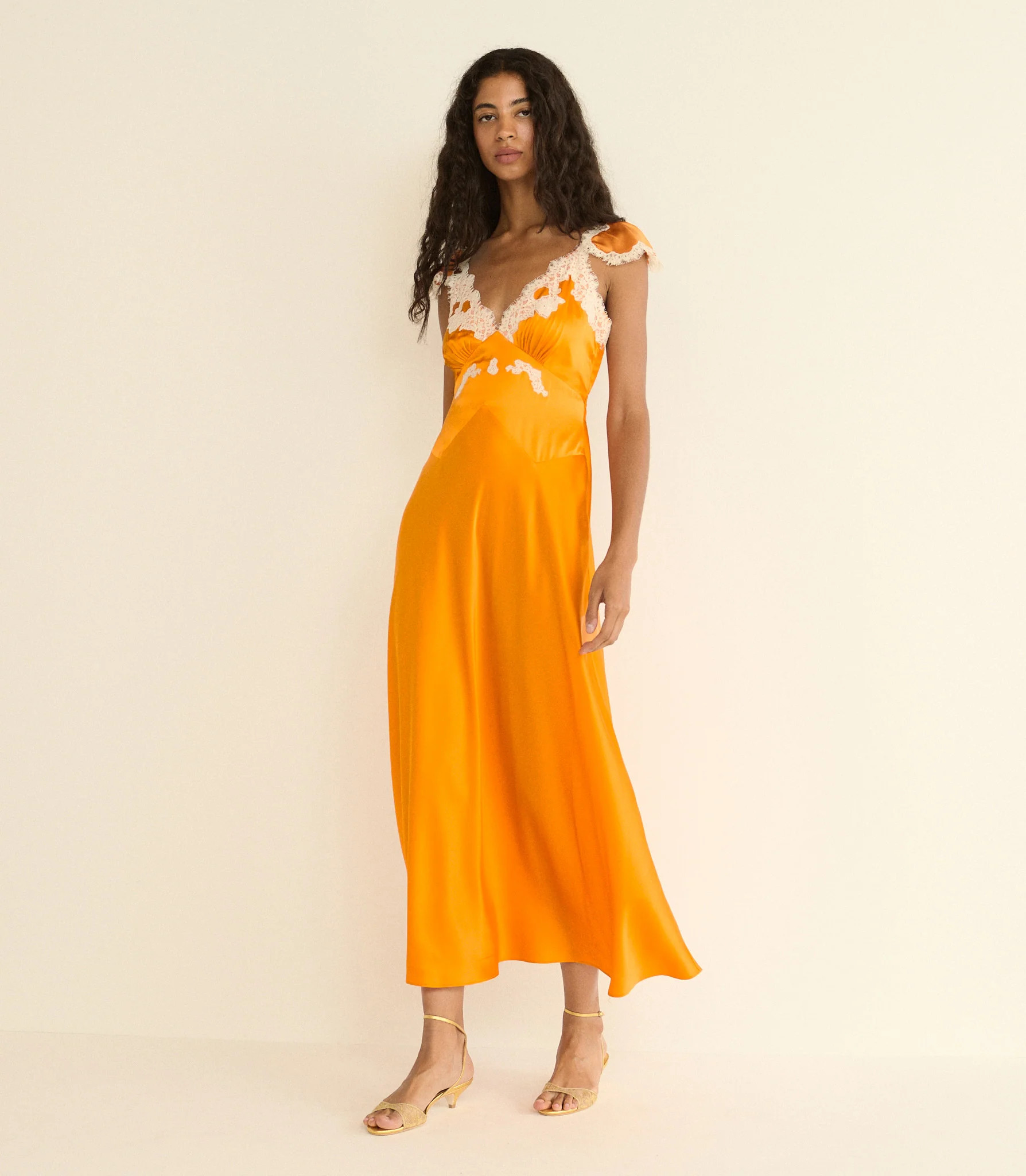 Fiona Dress - Tangerine | DÔEN | DOEN