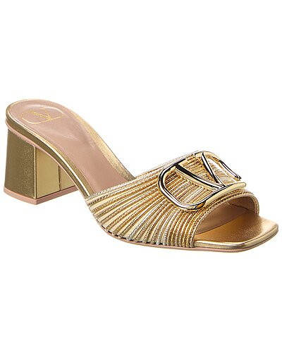 VLogo Signature 60 Woven & Leather Sandal | Rue La La