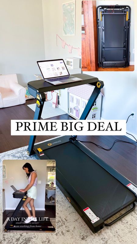 My favorite Amazon purchase of all time is on sale today as a Prime Big Deal!! I use this walking treadmill 5-7 days a week and it is truly one of the greatest things I’ve ever bought, worth every penny. It forces me to get up and walk while I work, which always makes me feel better. It comes with the standing desk attachment and a remote for speed control. Great quality. Folds down in seconds and can be stored under a tall bed or upright against the wall. Cannot recommend enough!! 

Amazon sale, amazon find, exercise, fitness, work out, healthy lifestyle, work from home, discount #amazon #amazonsale #primebigdeal #sale #fitness 

#LTKsalealert #LTKxPrime #LTKfitness