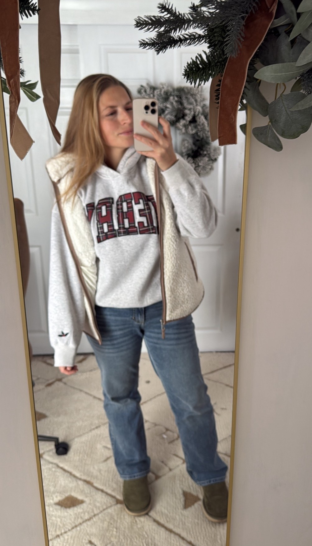 Casual Christmas outfit, casual fit, Christmas outfit, Christmas hoodie, Christmas sweatshirt, Uggs, ultra mini 

#LTKFindsUnder100 #LTKHoliday #LTKSeasonal