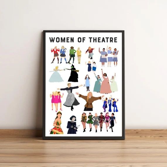Female Musicals Print  A4/A5/DIGITAL  Women of Theatre | Etsy | Etsy (US)