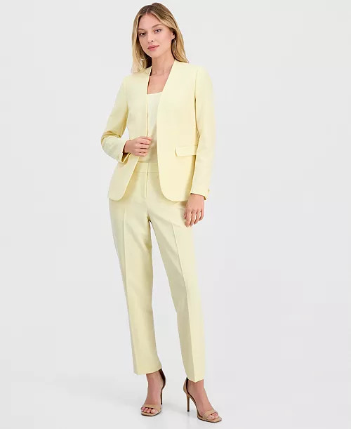 Women's Bi-Stretch Straight-Leg Dress Pants | Macy's