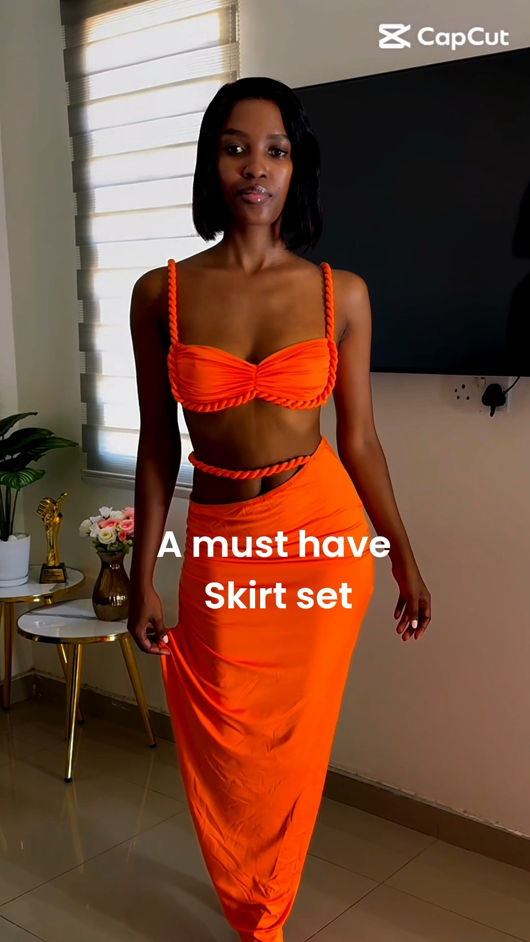 I love summer outfits for how easily a skirt set like this can go from being a vacation outfit to a date night outfit. An orange is such a cute summer outfit color.

#LTKootd #LTKgrwm #LTKSeasonal