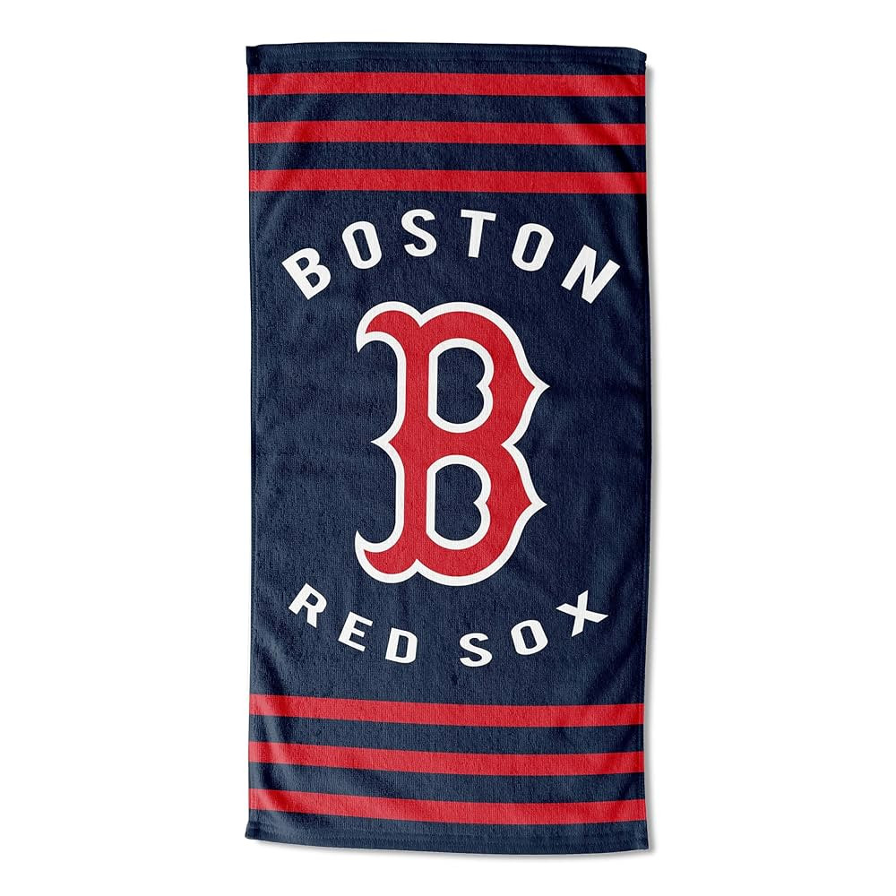 The Northwest Company MLB Boston Red Sox Striped Beach Towel, 30 x 60-inches | Amazon (US)