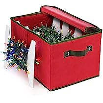 Christmas Light Storage Box–Non-Woven Fabric with 4 Cardboard Light Storage Wraps, to Store Up to 80 | Amazon (US)